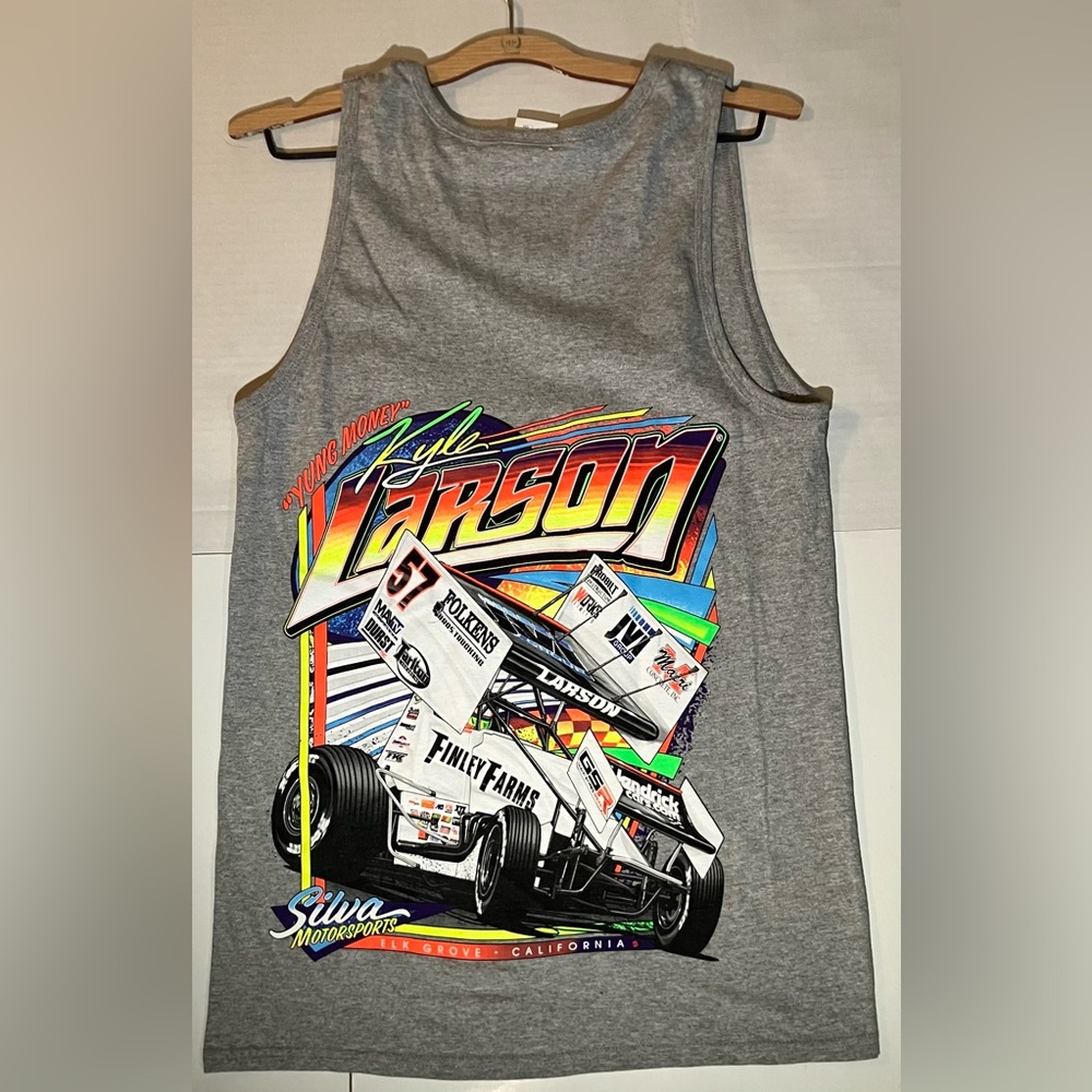 KYLE LARSON "YUNG MONEY" DOUBLE-SIDED TANK TOP MENS SMALL ELK GROVE, CA